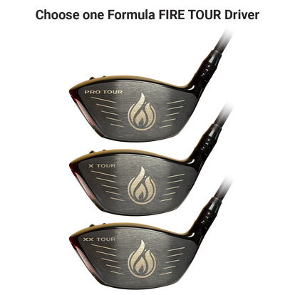 Krank Golf Formula FIRE TOUR Driver + Fairway Wood Distance Bundle